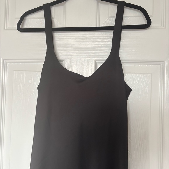 NWT Glamorous Black Satin Bias- Cut Asymmetric Dress Size Medium - Picture 9 of 9